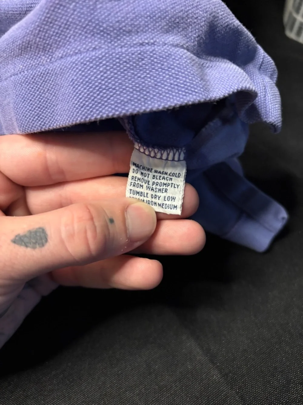 Polo Ralph Lauren XL Purple Tie Dye Polo Shirt Custom Bleach Dyed Cotton.